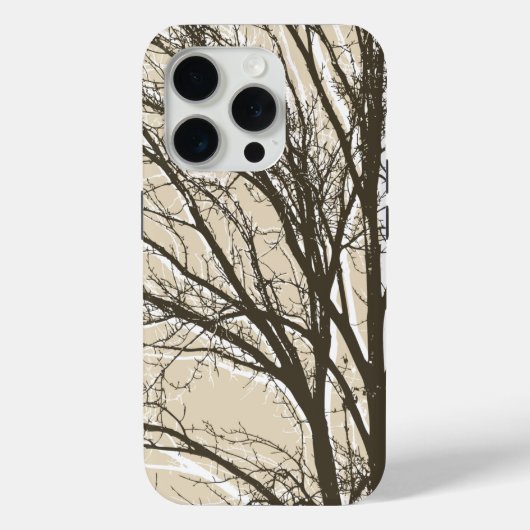Roam Beige Brown-boomafdelingen Case-Mate iPhone Case (Achterkant)