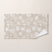 Roam Beige White Beach Shells Bad Handdoek (Handdoek)