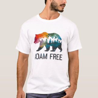 Roam Free Bear Forest Hiking T-shirt