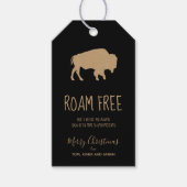 Roam Free Buffalo Kraft Paper ID602 Cadeaulabel (Voorkant)