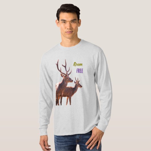 Roam Free Deers Long Sleeves Top (Voorkant volledig)