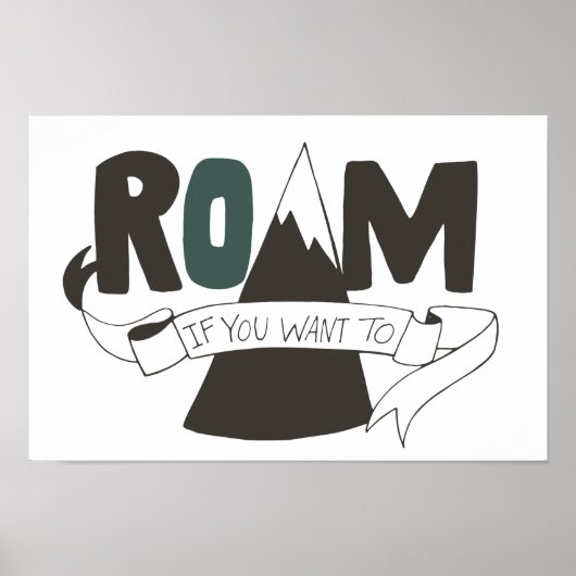 Roam Poster (Voorkant)