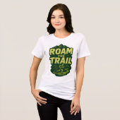Roam The Trail (Trail Running) Tri-Blend Shirt (Voorkant volledig)
