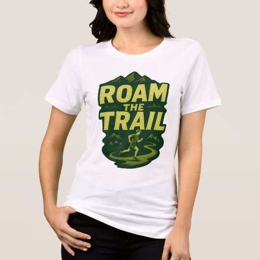 Roam The Trail (Trail Running) Tri-Blend Shirt (Voorkant)