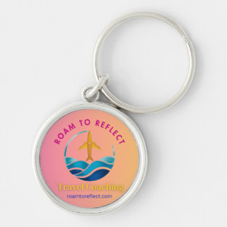 Roam to Reflect sleutelhanger roze en geel
