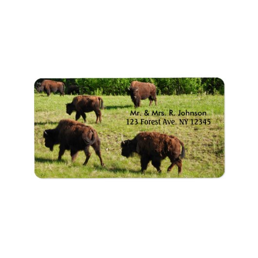 Roaming Bison Label (Voorkant)