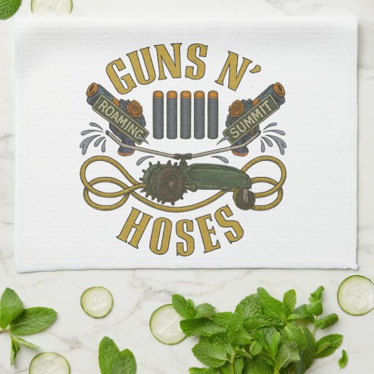 Roaming X Summit: Guns N' Hoses Neighborhood Shirt Theedoek (Gevouwen)