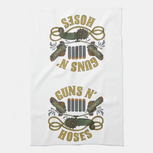 Roaming X Summit: Guns N' Hoses Neighborhood Shirt Theedoek (Verticaal)