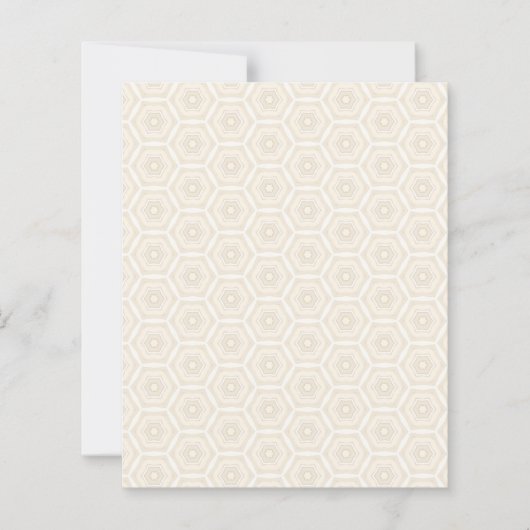 Roamy Peach Hexagon 4,5 x 5,6-inch flat-panelpapie (Voorkant)