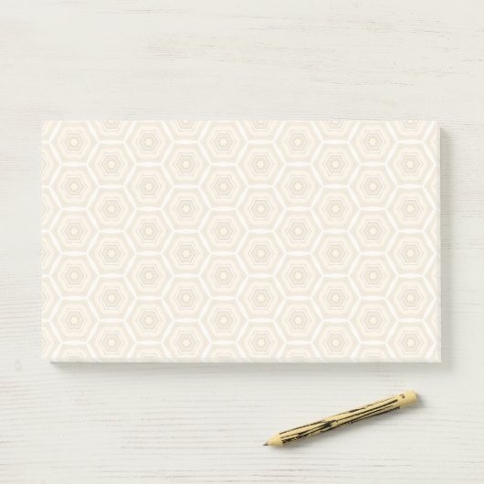 Roamy Peach Pattern Post-It Notes 6 X 10 (Op bureau)