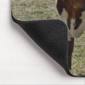 Roan Longhorn Steer personaliseren indien gewenst Muismat (Hoek)