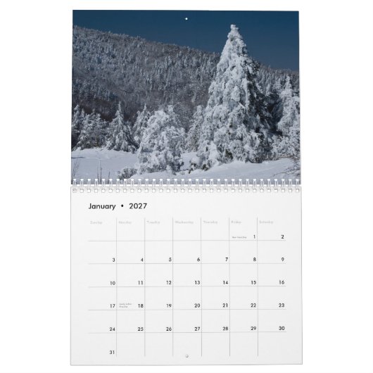 Roan Mountain 2013 Calendar Kalender (Jan 2027)