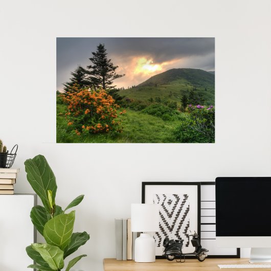 Roan Mountain Art Print (Thuiskantoor)