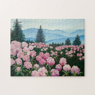 Roan Mountain Rhododendrons Oil Painting Print Legpuzzel