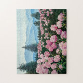 Roan Mountain Rhododendrons Oil Painting Print Legpuzzel (Verticaal)