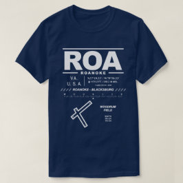 Roanoke - Blacksburg Regional Airport ROA T-shirt