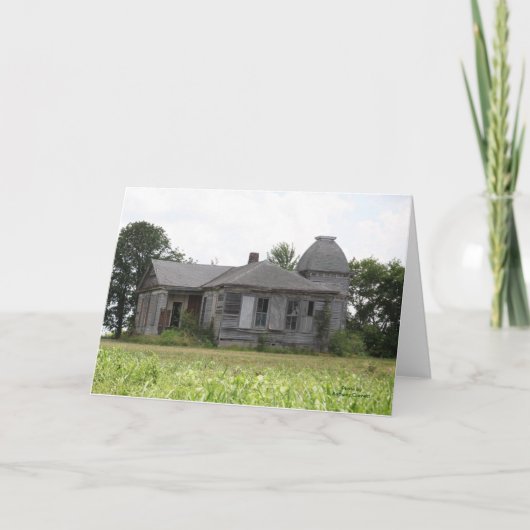 Roanoke, het Wenskaart van Missouri Kaart (Voorkant)