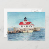 Roanoke Island Lighthouse Briefkaart (Voorkant / Achterkant)
