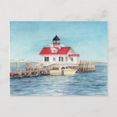 Roanoke Island Lighthouse Briefkaart (Voorkant)