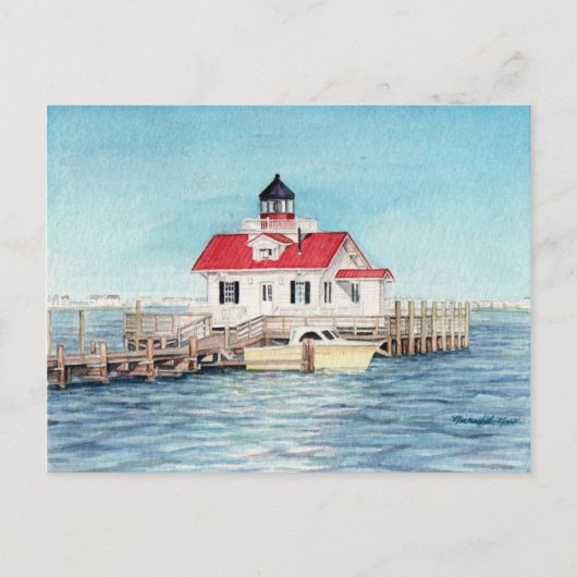 Roanoke Island Lighthouse Briefkaart (Voorkant)