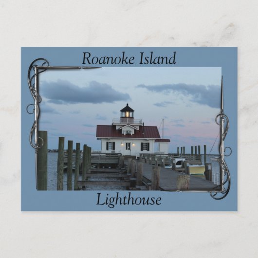Roanoke Island Lighthouse Briefkaart (Voorkant)