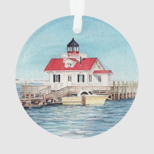 Roanoke Island Lighthouse Ornament (achterkant)