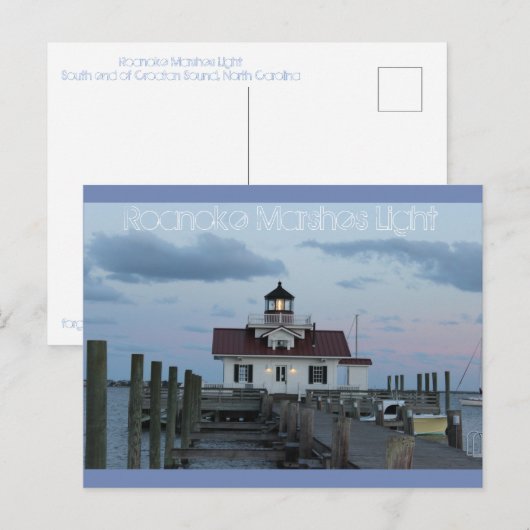 Roanoke Marshes Lighthouse Briefkaart (Voorkant / Achterkant)
