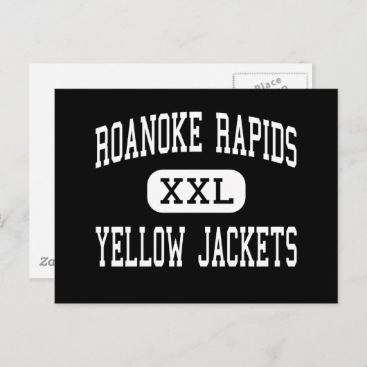Roanoke Rapids - Gele jassen - Roanoke Rapids Briefkaart (Voorkant / Achterkant)