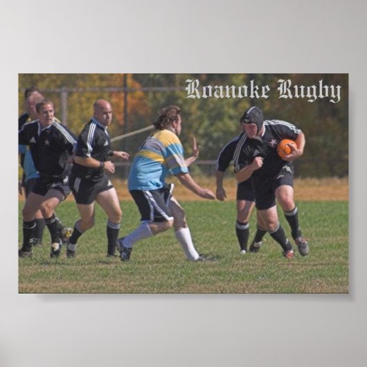 Roanoke Rugby - Ben Call Poster (Voorkant)