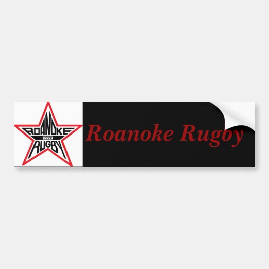 Roanoke Rugby Bumpersticker (Voorkant)