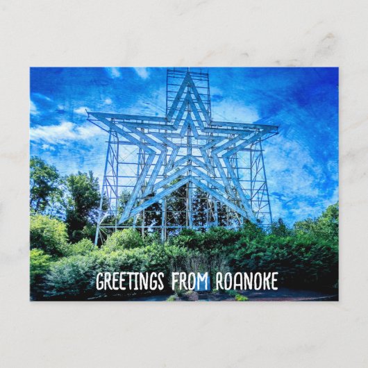 Roanoke Star Briefkaart (Voorkant)