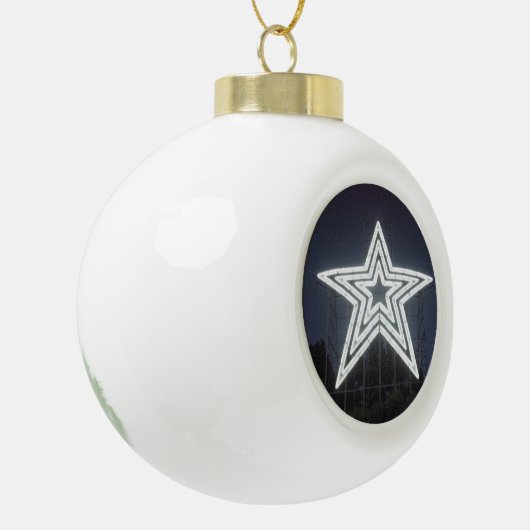 Roanoke star keramische bal ornament (Links)