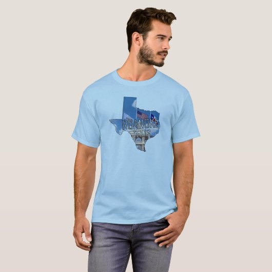 Roanoke, TX T-shirt (Voorkant volledig)
