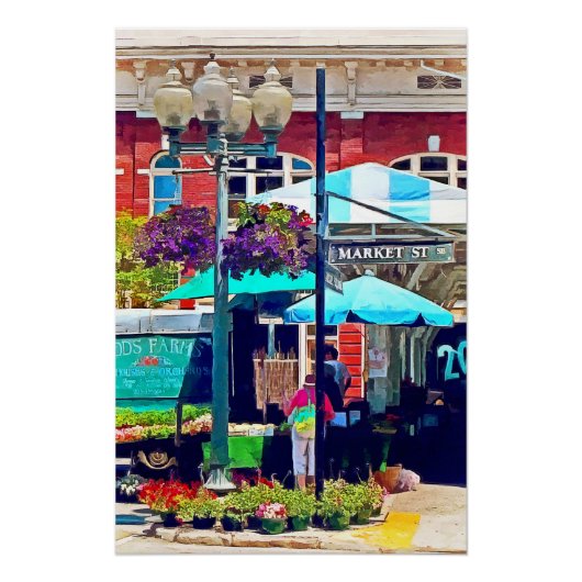 Roanoke Va - Market Street Poster (Voorkant)