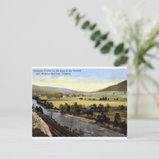 Roanoke Valley, Virginia 1914 Vintage Briefkaart (Staand voorkant)