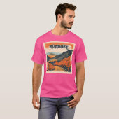 Roanoke Van Mountain Roanoke Van Reizen Wandelvaka T-shirt (Voorkant volledig)