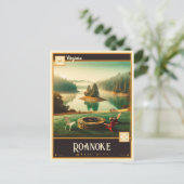 Roanoke, Virginia | BRIEFKAART (Staand voorkant)