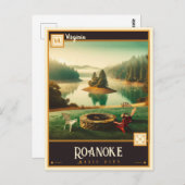 Roanoke, Virginia | BRIEFKAART (Voorkant / Achterkant)