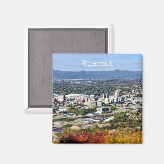 Roanoke Virginia Magnet (Voorkant / Achterkant)