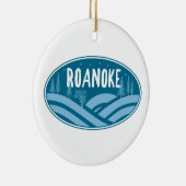Roanoke Virginia Outdoor Keramisch Ornament (Rechts)