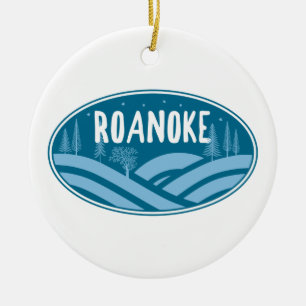 Roanoke Virginia Outdoor Keramisch Ornament