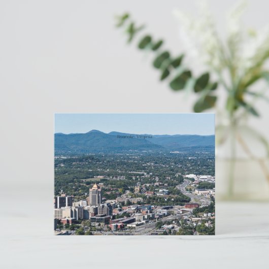 Roanoke, Virginia panoramisch uitzicht Briefkaart (Staand voorkant)