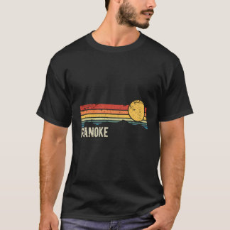 Roanoke Virginia Retro Zonsondergang Noodlijdende  T-shirt