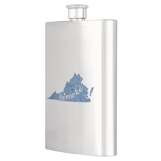 Roanoke Virginia Wood Grain Flacon (Links)