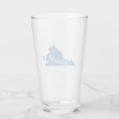 Roanoke Virginia Wood Grain Glas (Achterkant)