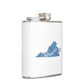 Roanoke Virginia Wood Grain Heupfles (Rechts)