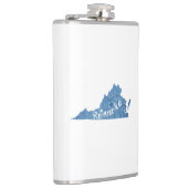 Roanoke Virginia Wood Grain Heupfles (Rechts)