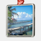 Roantan-strand, Honduras Metalen Ornament (Links)