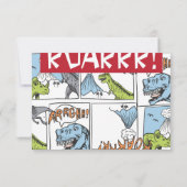 Roar betekent bedankt | Dinosaur Hartelijk dank (Achterkant)