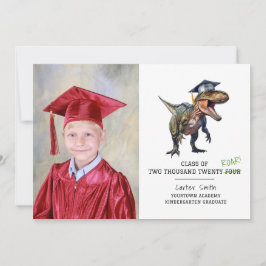 Roar Class of 2024 Kinder Dinosaurus Afstuderen Fo Kaart